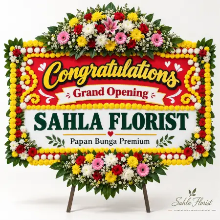 Papan Bunga Ucapan Selamat Baloi