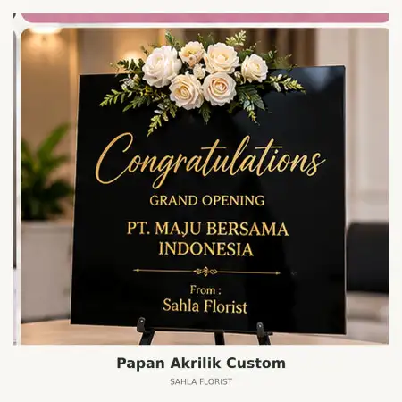 Papan Bunga Akrilik Baloi